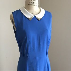 Sandro cornflower blue cocktail dress sz3